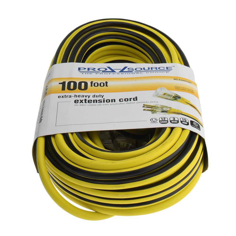 100', 12/3 Gauge/Conductors, Yellow/Blac